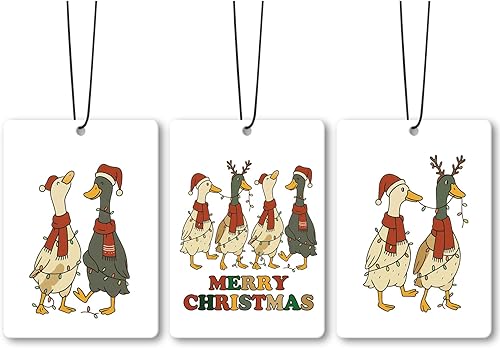 Miniatura 12 de Ambientador de coche Pink Merry Christmas Y'all Santa, accesorios de 3 piezas, ambientadores colgantes de preppy para decoración para armario y