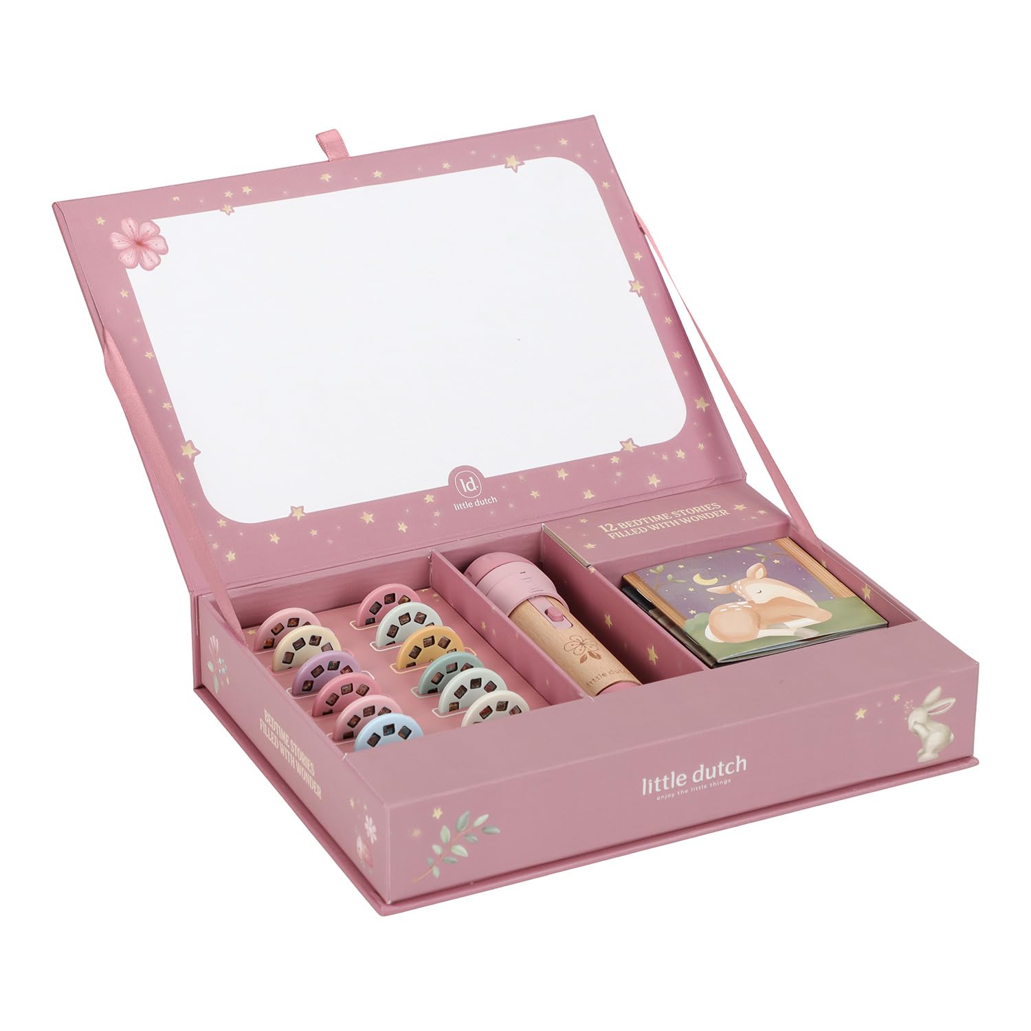 Little Dutch 4780 Taschenlampenprojektor für Kinder "Gute-Nacht-Geschichten" - Fairy Garden