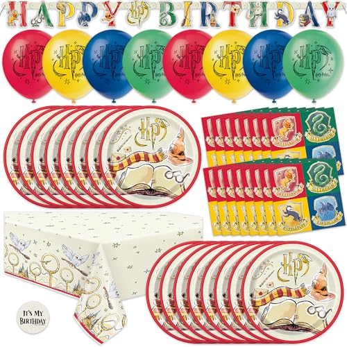 Harry Potter Birthday Decorations | Officially Licensed | Serves 16