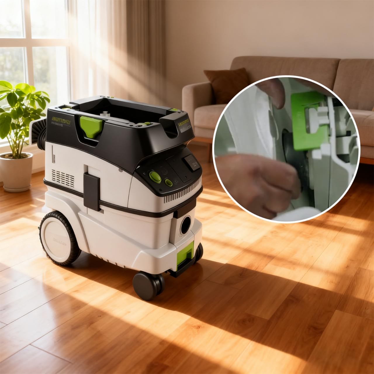 6 sacs d'aspirateur pour Festool CT 36/ CTM 36 E/CTL 36 E, sacs de filtre de rechange à 5 couches pour Festool 496186, sac de filtre de grande capacité pour extracteur de poussière, pièces de rechange
