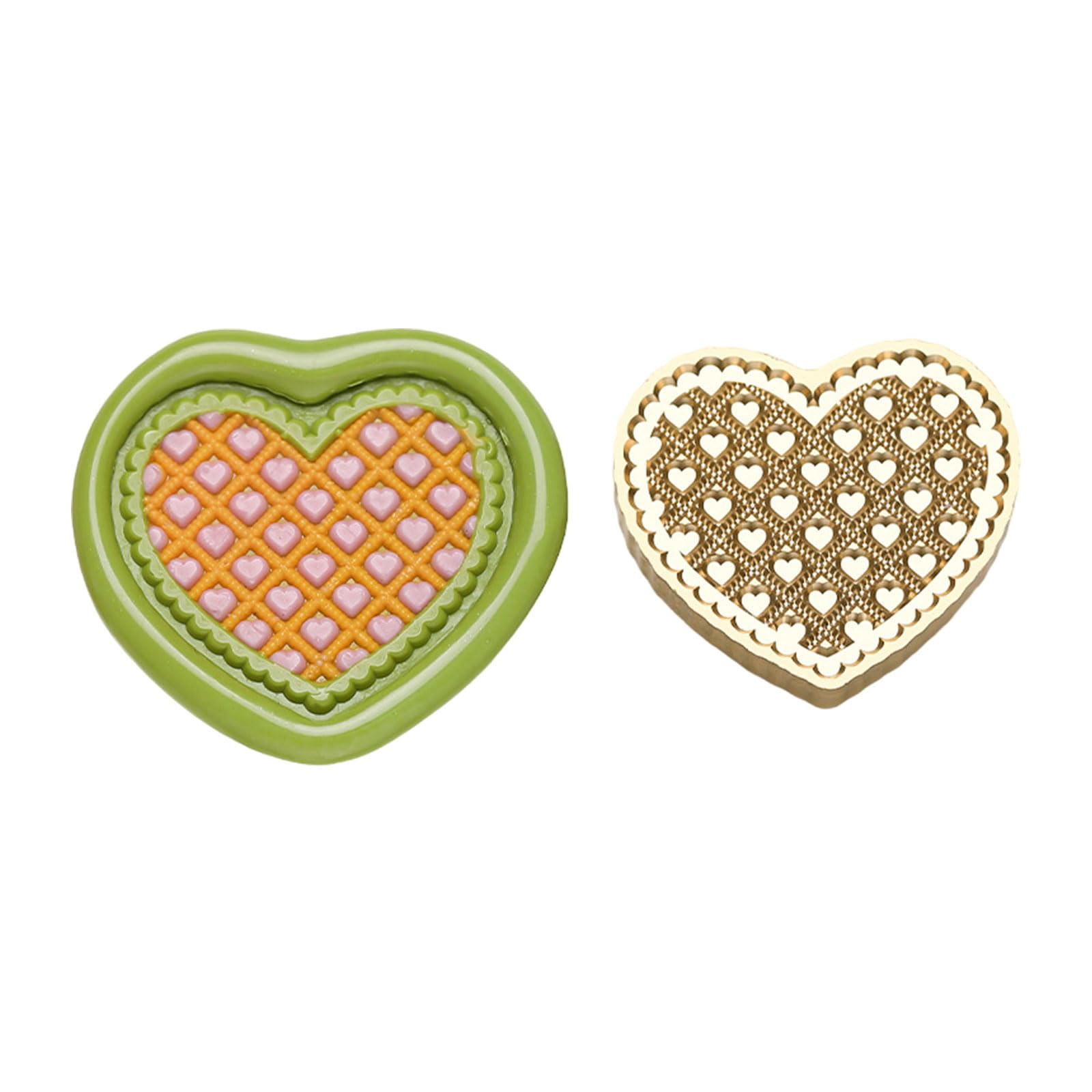 Tfaoys Full Of Love Brass Head Seal Stamp Heart Series Sealing Waxes Stamp Heart Shaped Waxes Seal For Letters Invitations Decoration Series For Card Decorations Shaped Sealing