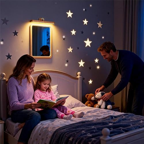 Miniatura 5 de Luces de tocador con control táctil para espejo, brillo ajustable y luces de maquillaje en ángulo, 3 niveles de luz regulable para imágenes para