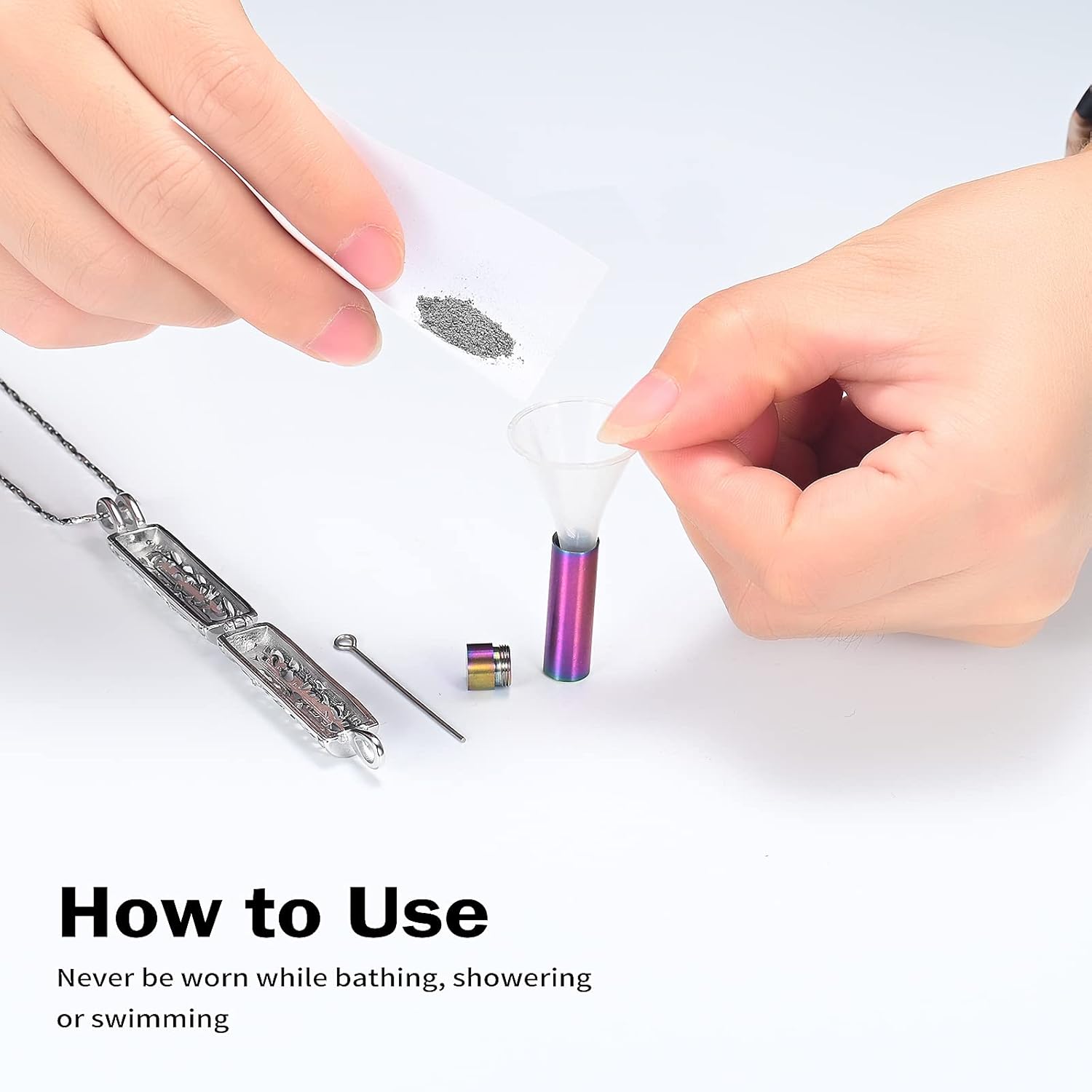 Urn Necklace for Ashes with Hollow Vial Cylinder Cremation Jewelry for Ashes Tree of Life Memorial Jewelry Gifts for Women Ashes Necklace Lockets Ashes Holder for Men Pet - Image 6