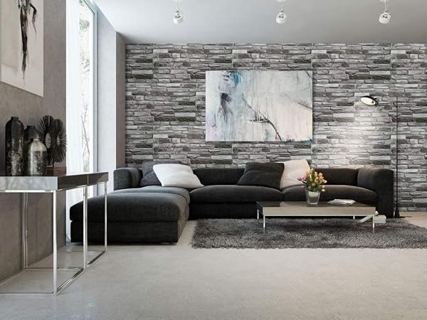 Grace Baltic – Pannelli da parete 3D per decorazione di pareti interne in PVC (10, Grigio) - 5
