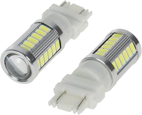 2 bombillas LED blancas de alta potencia 3157 3156 3057 4114 4157 33-SMD 5730 de alta potencia para freno automático señal de giro luz trasera luz