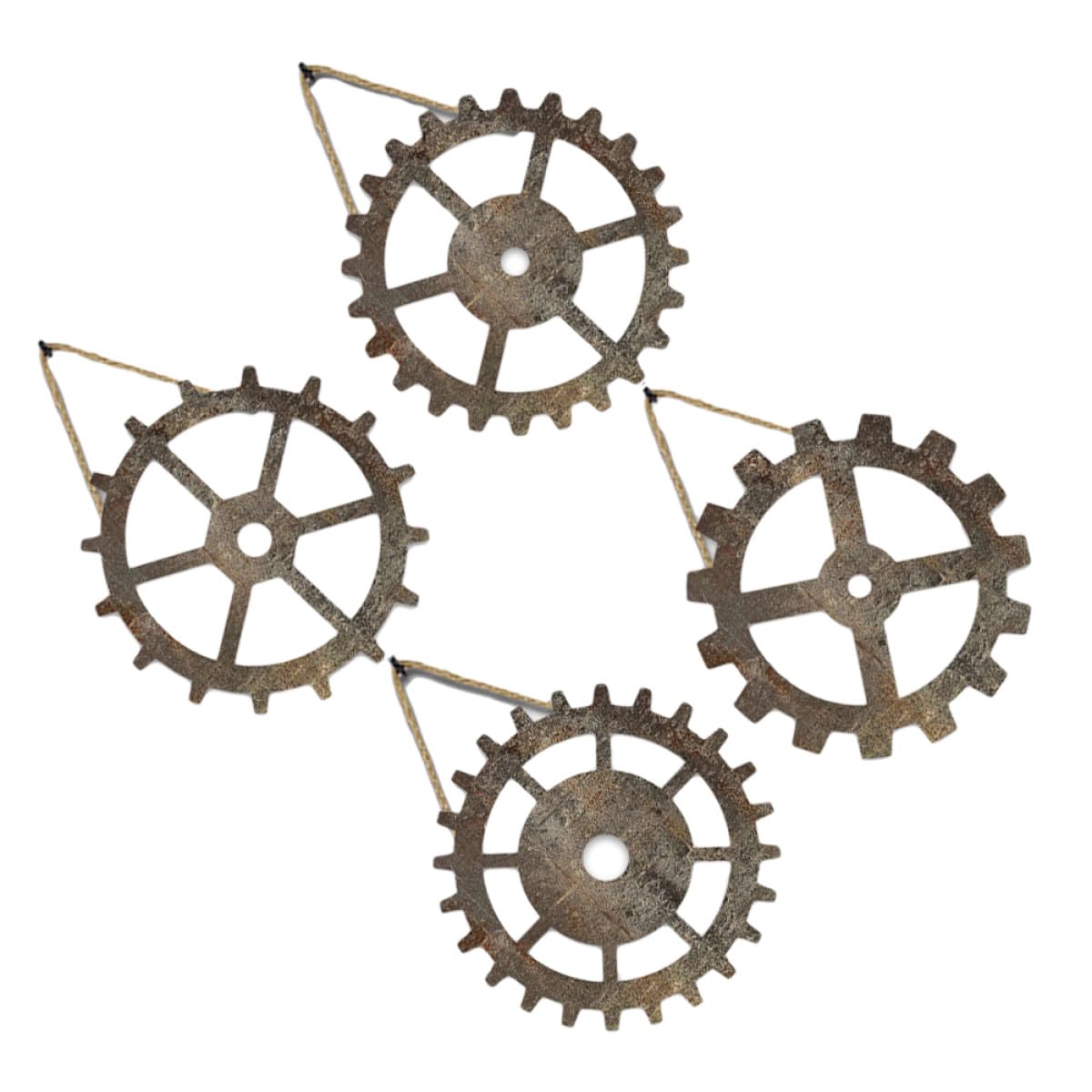 Decoración de pared industrial para salones con engranajes retro
