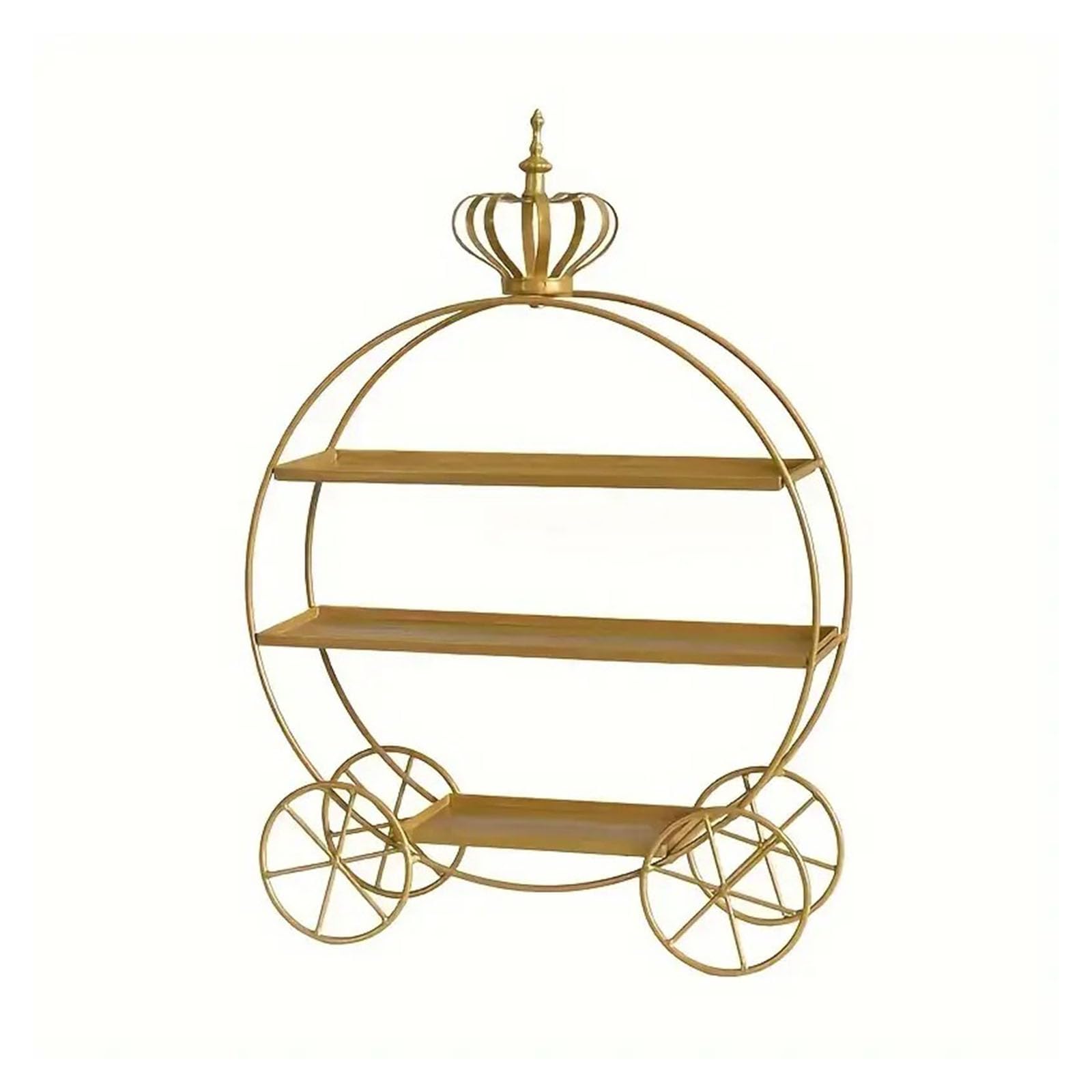 Supporto per cupcake a tre strati in metallo cavo in pizzo lame rotonde stabile piedistallo svasato in ferro resistente alla ruggine matrimonio compleanno pomeridiano a buffet, oro