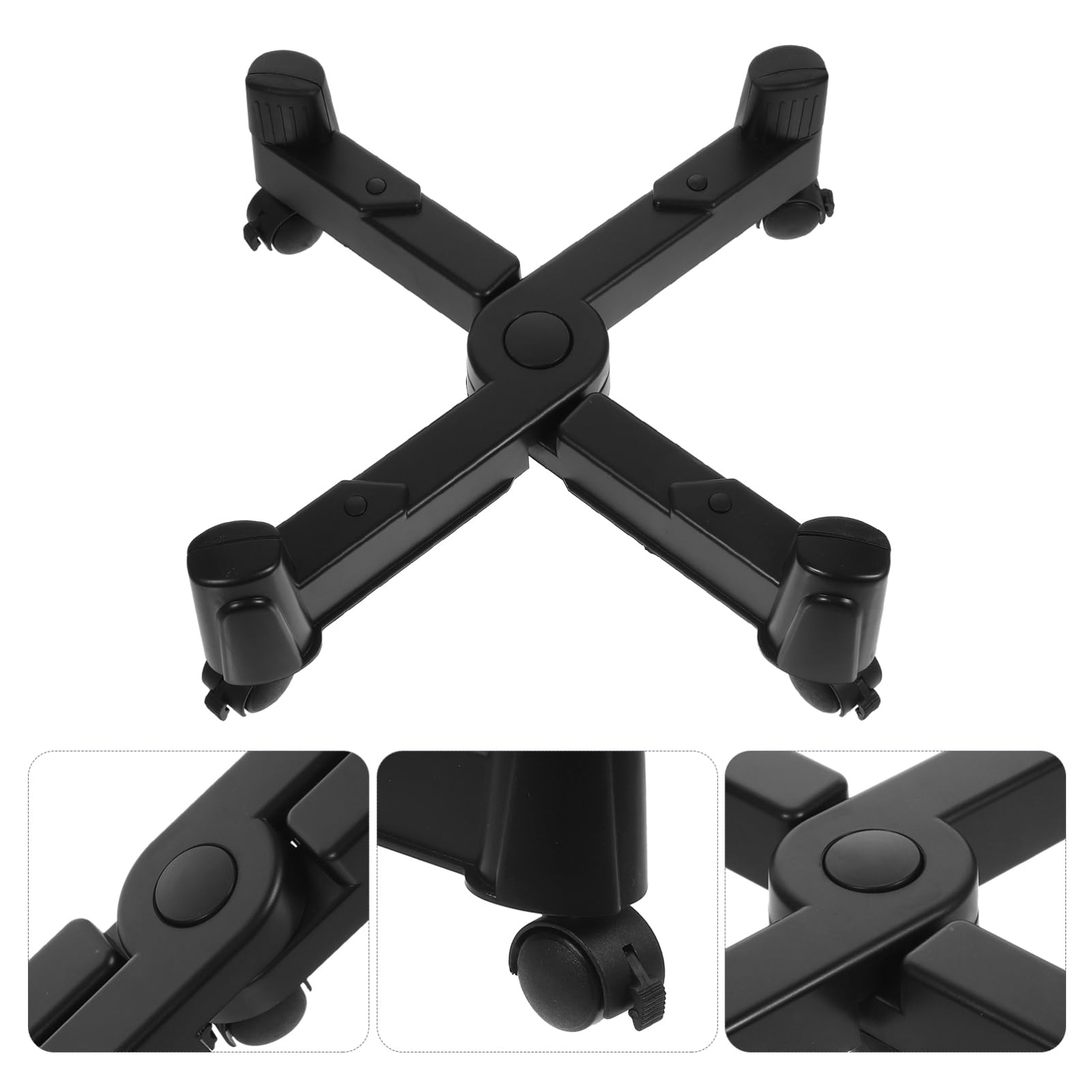TEHAUX Supporto per Torre Computer in Ruote Rack per CPU Mobile per Uso Domestico Supporto da Scrivania per PC e Altoparlanti