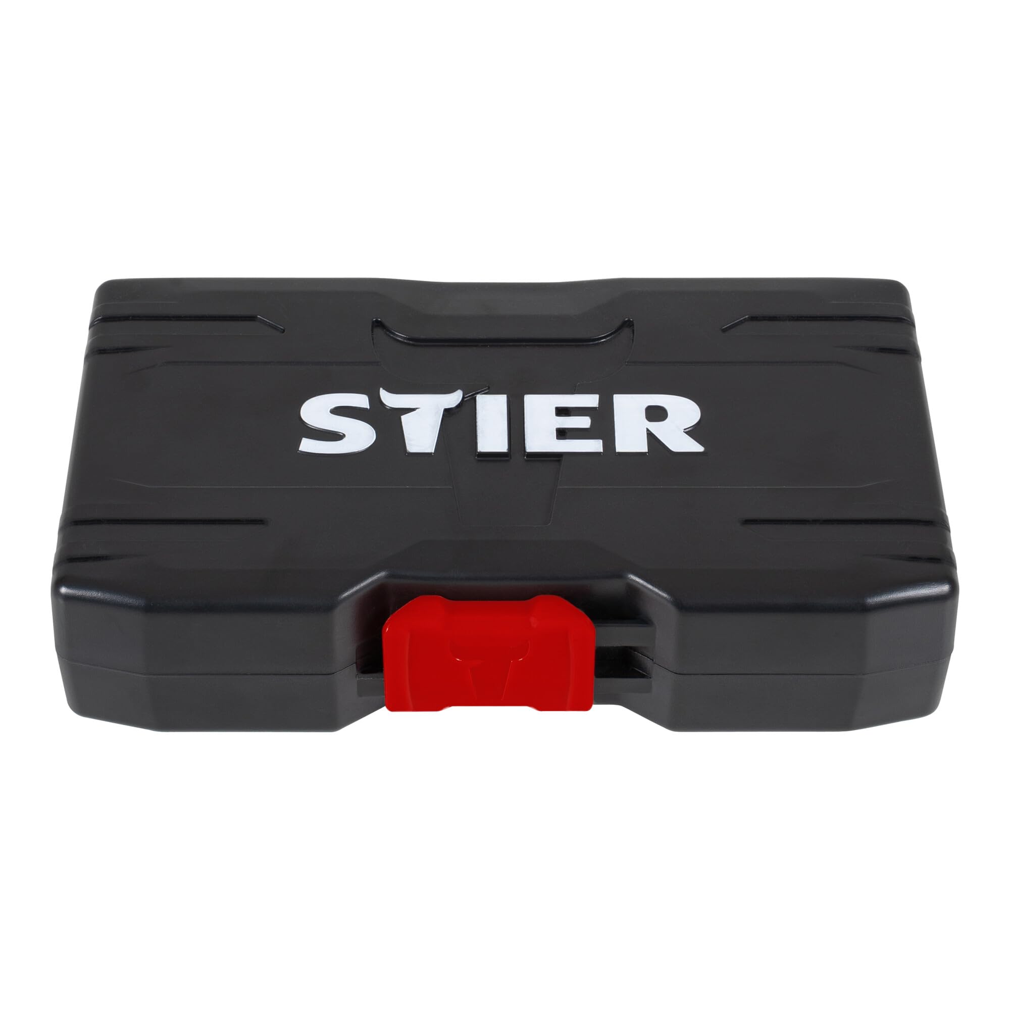 Jeu d'embouts de vissage à torsion STIER pour visseuse sans fil, 42 pièces, porte-embouts magnétique puissant, interchangeable, adaptateurs et clés à douille, coffret de transport de qualité