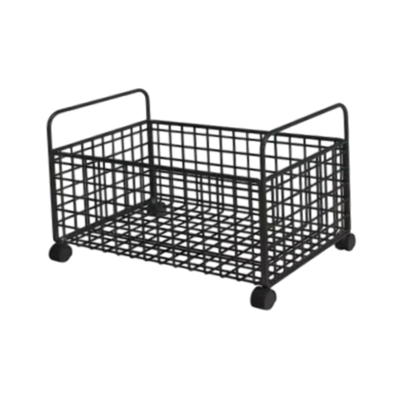Rolling File Cart Storage Bin, unter Desk Movable Magazinen Schlafsäule Bin, Utility Cart für Pantry Drinks Snacks, M