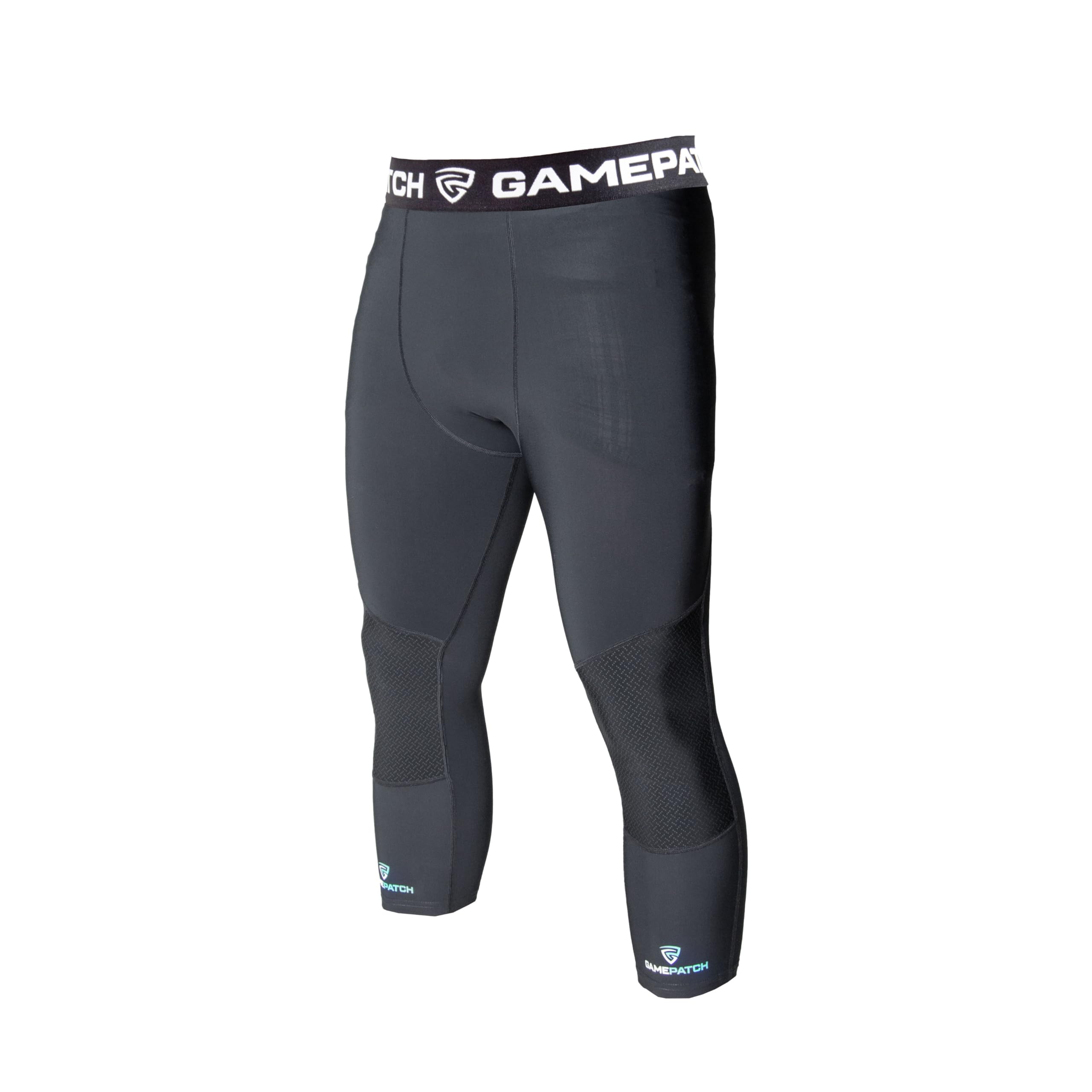 Abriebfeste 3/4 Strumpfhose mit einführbarer Kniepolsterung, Basketball, Fußball, Knie, Gelenkschutz