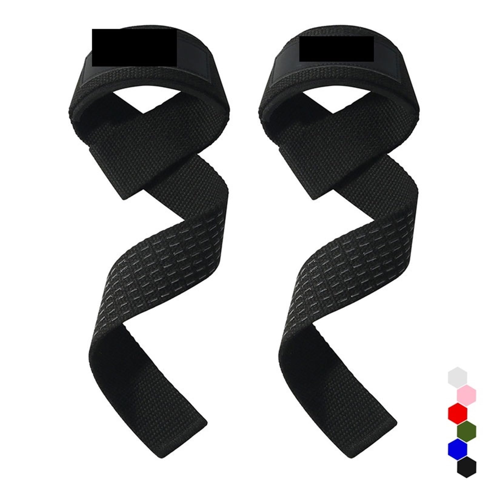 Polsiera Palestra 1/3 Set di Cinghie for Sollevamento Pesi, da Polso Antiscivolo in Silicone for Allenamento della Forza, Stacchi Terra, Impugnature