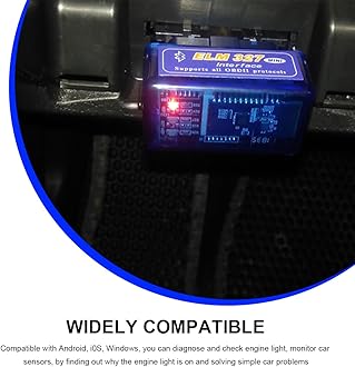 2 PCS ELM327 OBDII Car Auto Diagnostic Scanner, Professional Wireless Bluetooth Scan Tool Failure Detector, OBD2 Engine Fault Code Reader for Android Windows, Car Accessories