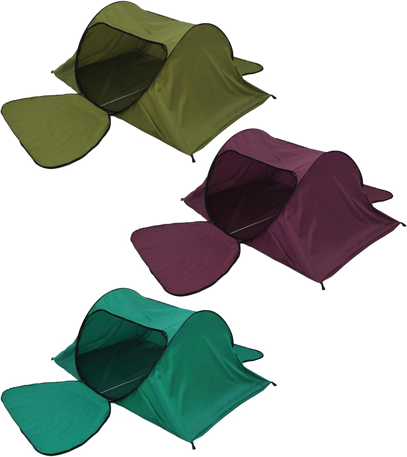 Single Person Camping Tent Double Door Outdoor Meshes with Storage Bag Breathable Tents Enduring Portable Folding