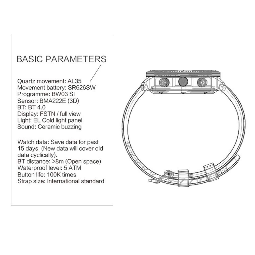 Pulsera De Fitness Reloj Inteligente Rastreador De Actividad A Prueba De Agua, Llamada SMS Recordatorio Pulsera De Podómetro De Calorías, para Niños Hombres Mujeres Adroid iOS