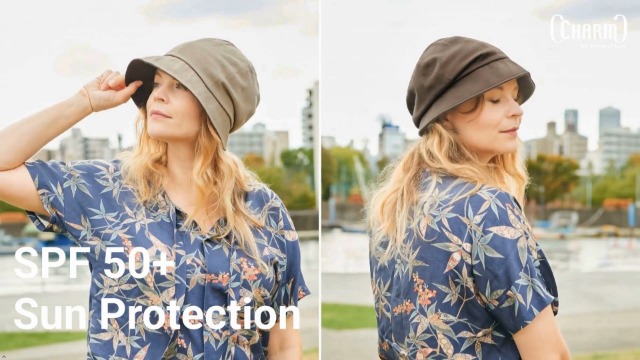 Gorro reversible de algodón orgánico para mujer miniatura 7
