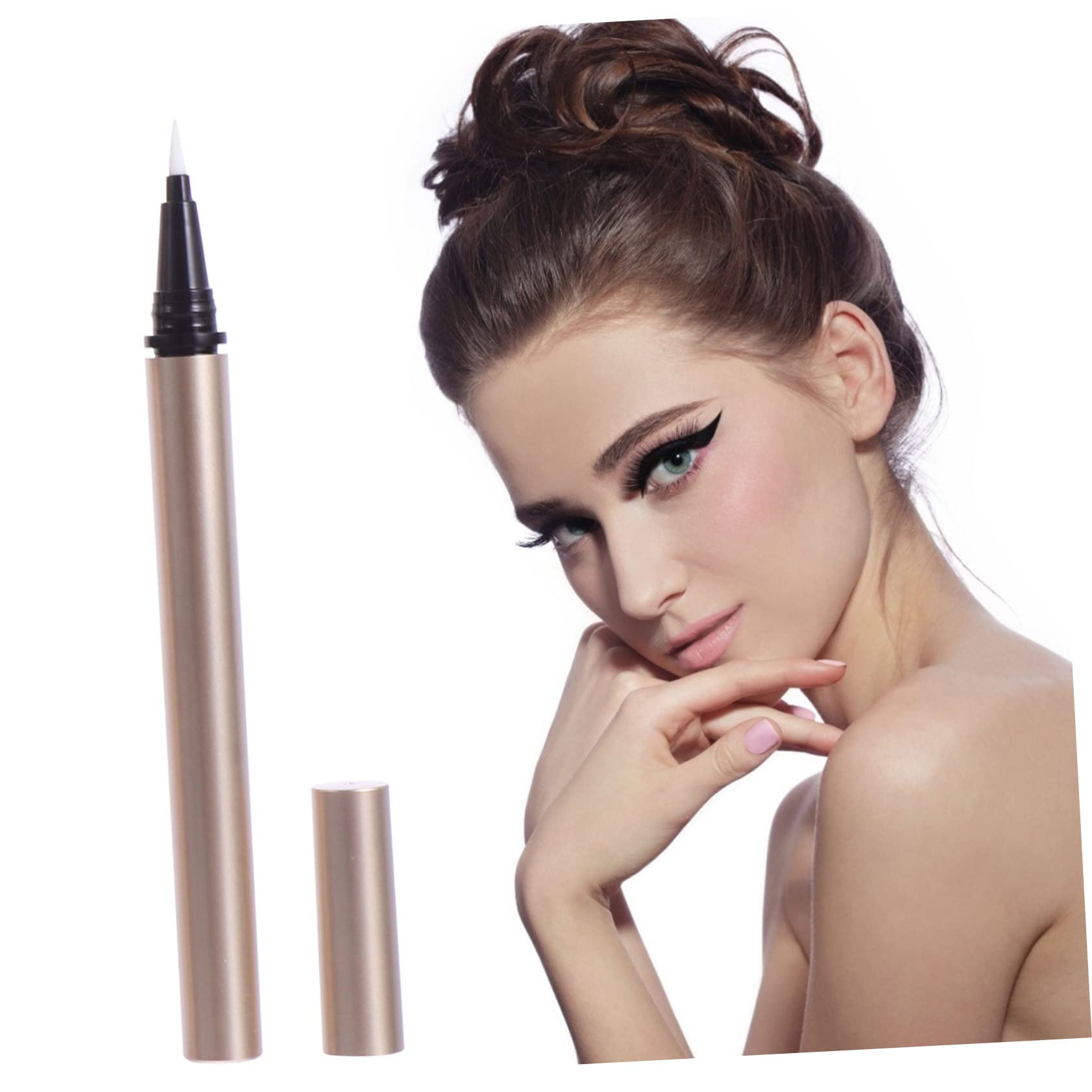 minkissy Leere Eyeliner Tuben zum Aufbewahren von Flüssigem Eyeliner Nachfüllbare aus Kunststoff 1ml 5 Stück Leichte Behälter für Kosmetikgeschäfte