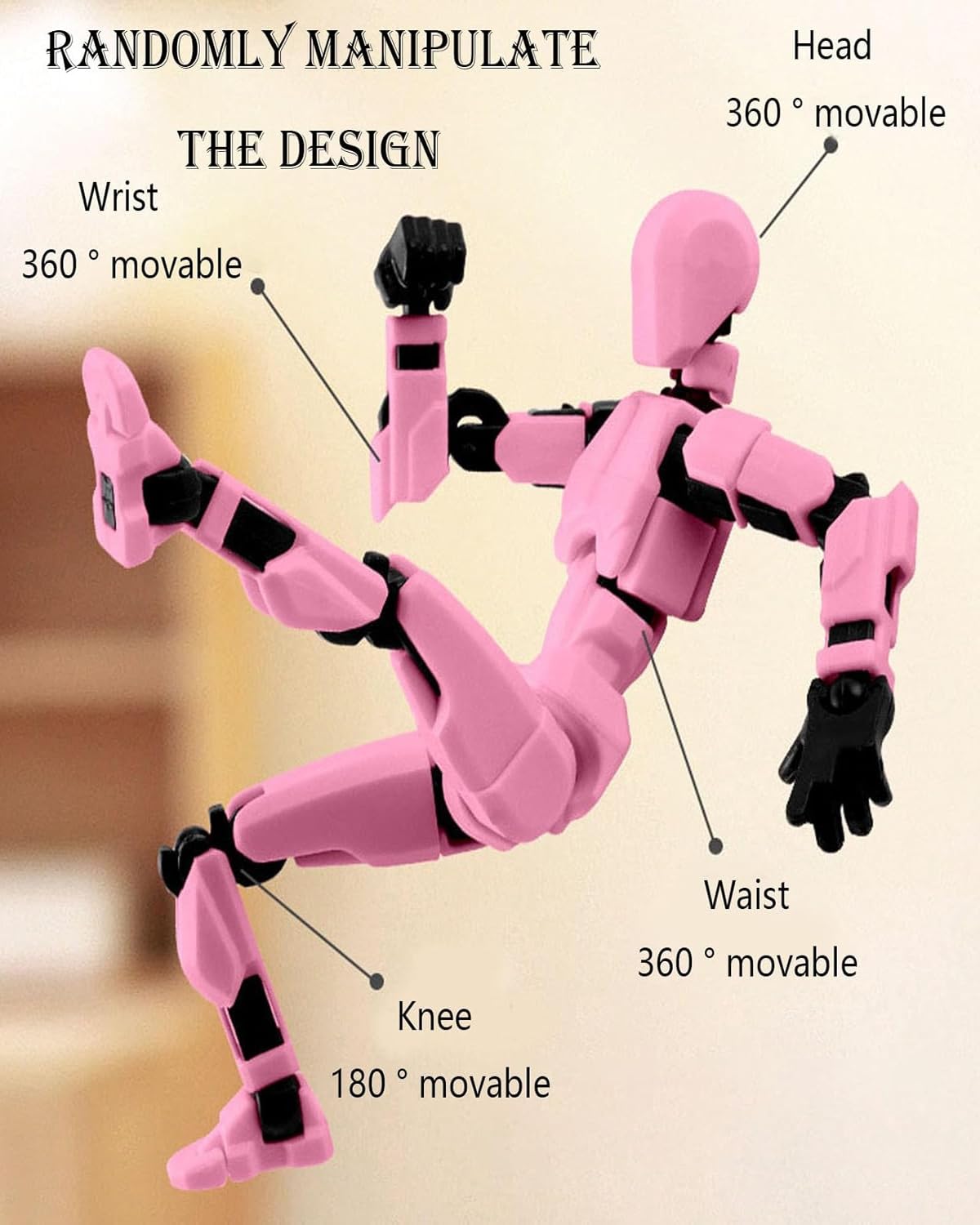 INOCEAN 6PCS Dummy 13, t13 Action Figure, 3D Printed Figures, 3D Printed Toys for Desktop Decor&Game Lovers, High Degree&Freedom Multi Articular Action Figures - Image 4 thumbnail
