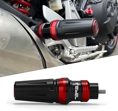 Motorcycle Exhaust Sliders Crash Protector Compatible with Honda Rebel 500 300 2025 2024 2023 2017-2022 | Frame Slider Falling Protection CMX500 CMX300 Accessories red