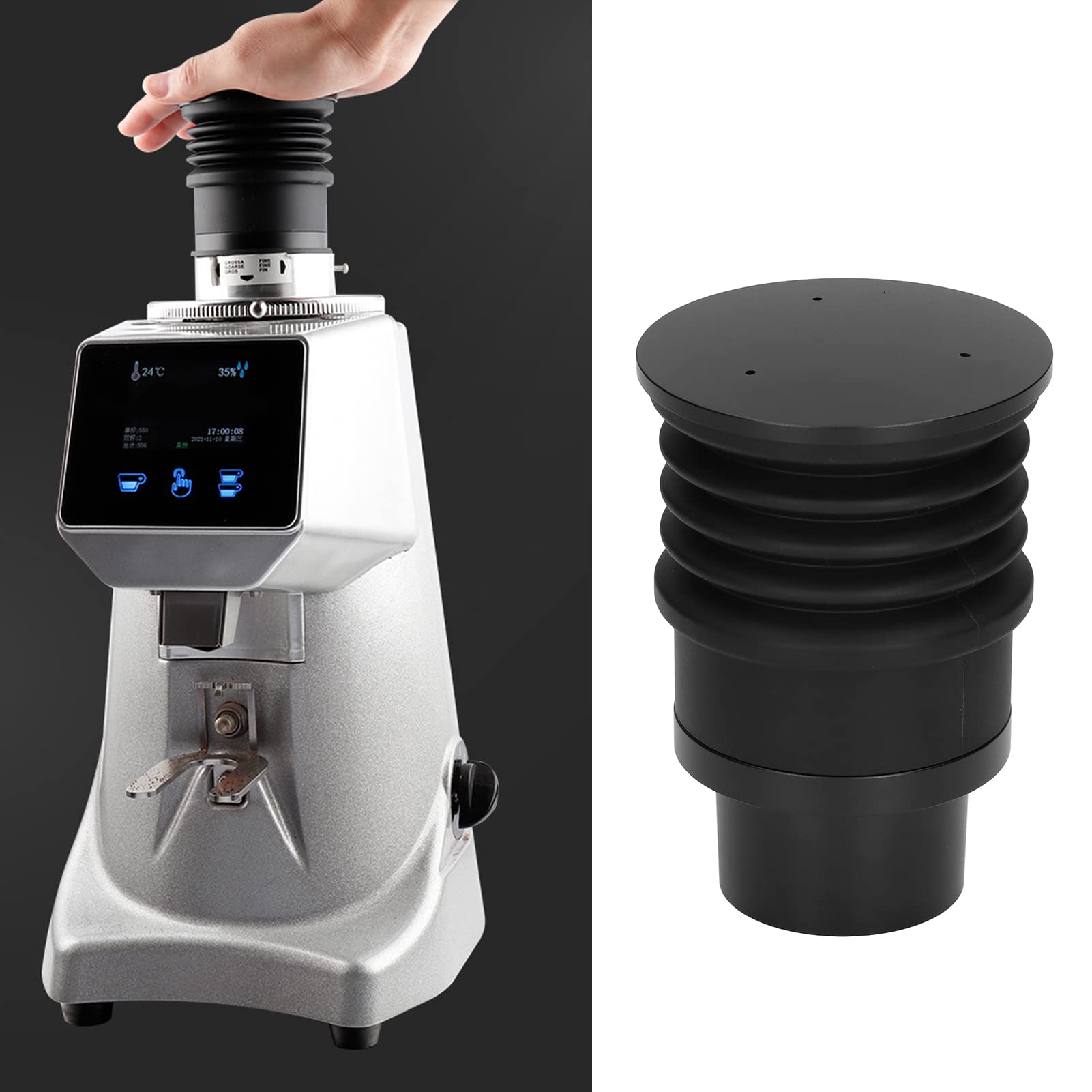 Kaffeezubehör, Mühle, Bläst Bohnenbehälter, Bläst Bohnenbehälter, Einfach und Zuverlässig, Flexibles Organ, Bläst Bohnenbehälter mit Silikon für das Büro