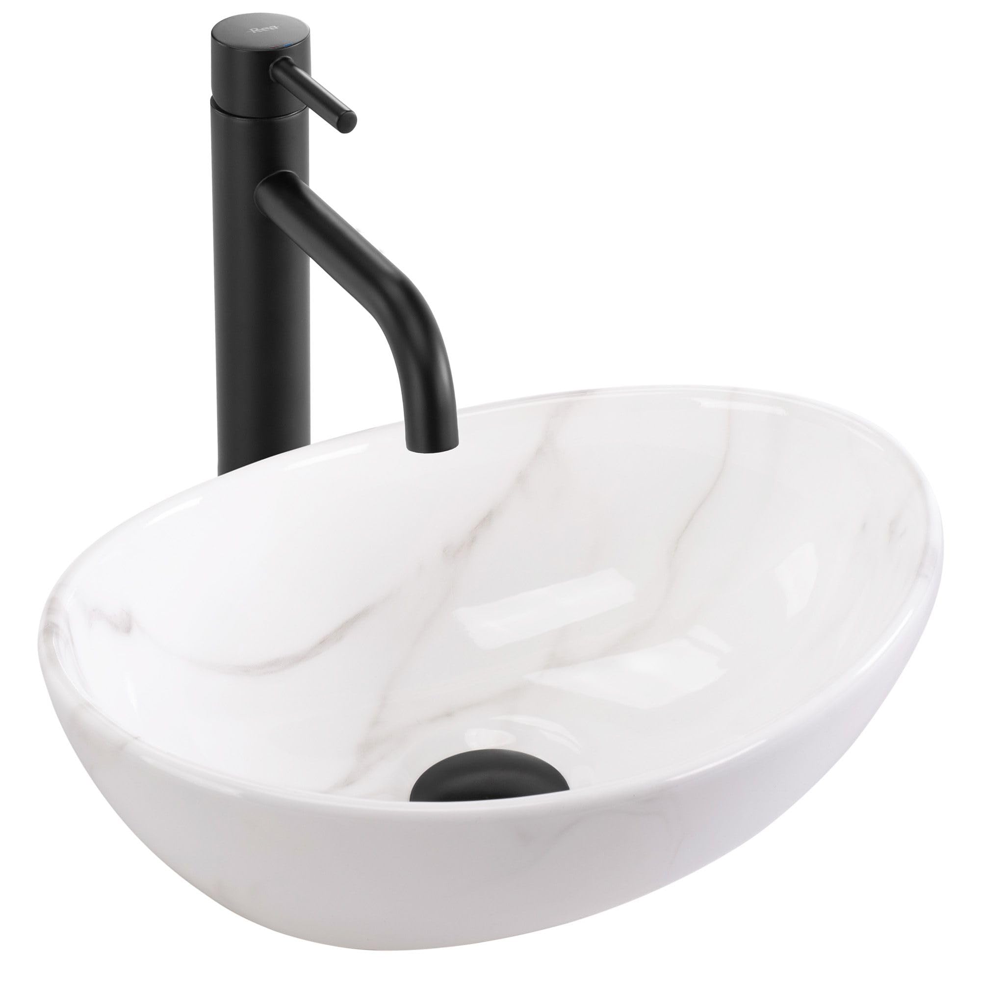 Lavabo Sobre Encimera Rea Sofia Mini Cloudy Gris