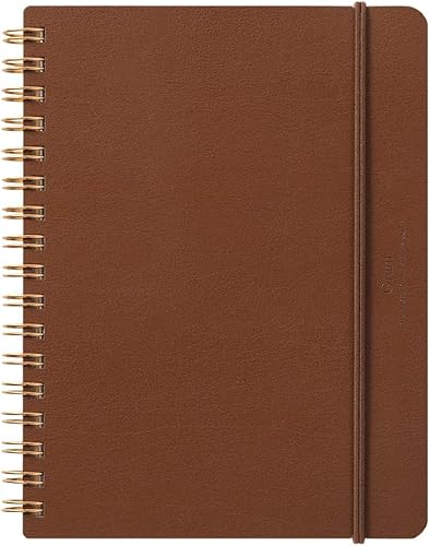DESIGNPHIL 15223006 Midori Ring Notebook, Grain, B6 Deformation, Dark Brown