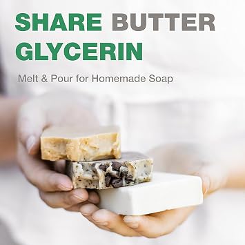 Soapeauty Melt & Pour Shea Butter Glycerin Soap Base | Moisturizing DIY Soap Base for Bar Soap & Soap Molds | 10 lb
