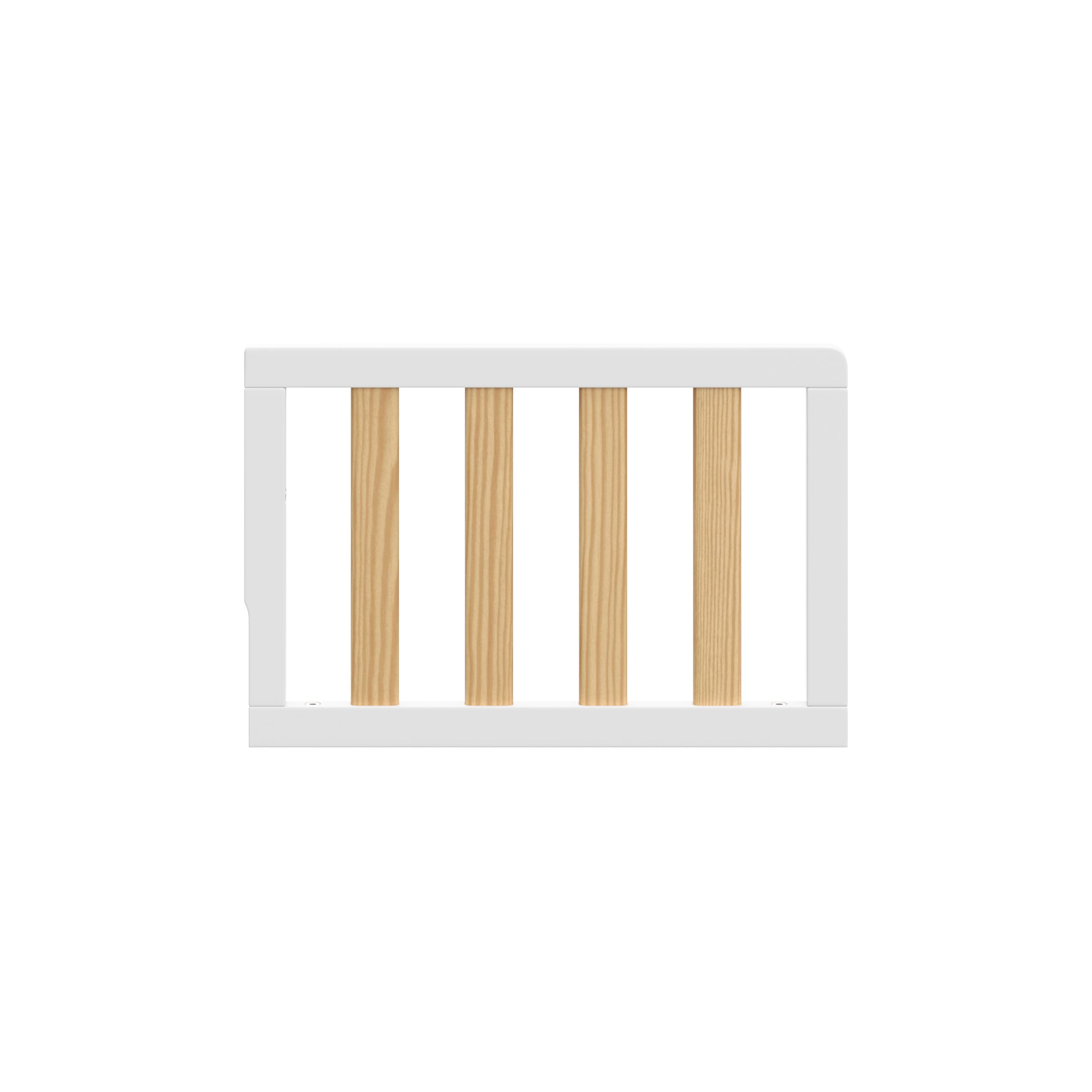 storkcraft & graco toddler safety guardrail with slats (white with natural) β greenguard gold certified, converts compatible storkcraft & graco cribs, each toddler guardrail sold individually