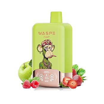 ２つ　WASPE ブルーベリー フレーバー デバイス　ノーニコチン Amazon | 【正規品】WASPE デュアルフレーバー 使い捨てベイプ