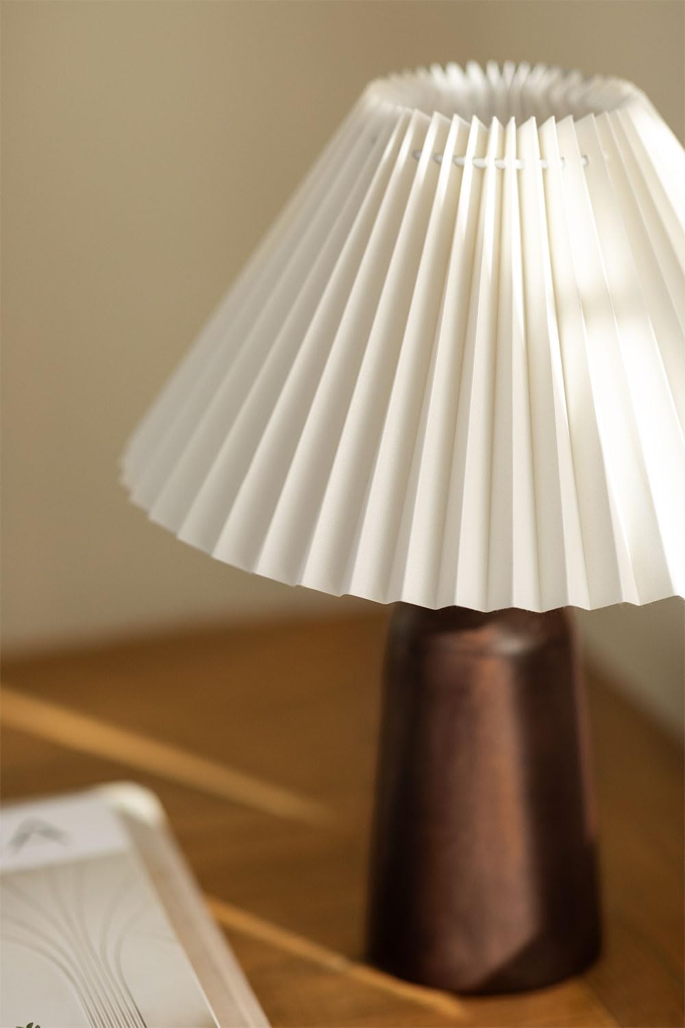 Les Jardins LED tafellamp Alba, grijs/beige, hoogte 41 cm