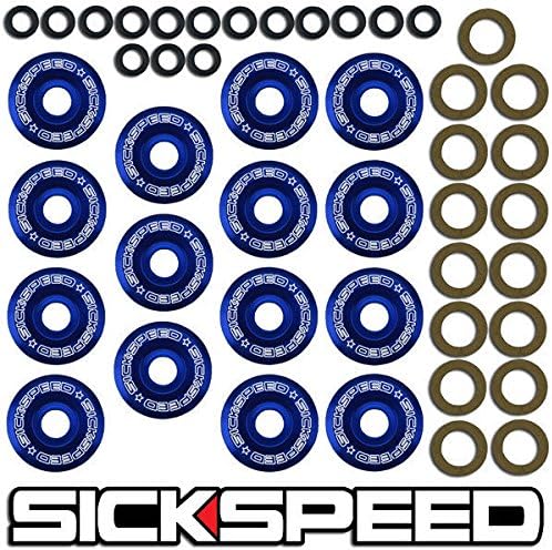 Blue Aluminum Valve Cover Washer Kit W/Bolts For Sr20/Sr20det Engines for Nissan 200SX