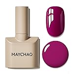 MAYCHAO 15ML Magenta Gel Nail Polish 1Pc Viva Magenta Gel Polish Soak Off UV LED Nail Polish Nail Art Starter Manicure Salon DIY at Home, 0.5 OZ