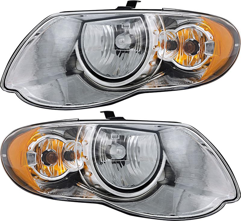 Amazon.com: For Chrysler Town & Country Headlights Lamps Set 2005 