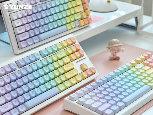 rainbow♡ Amazon.com: YUNZII 140 Keys MOA Keycaps, Dye-Sublimation PBT