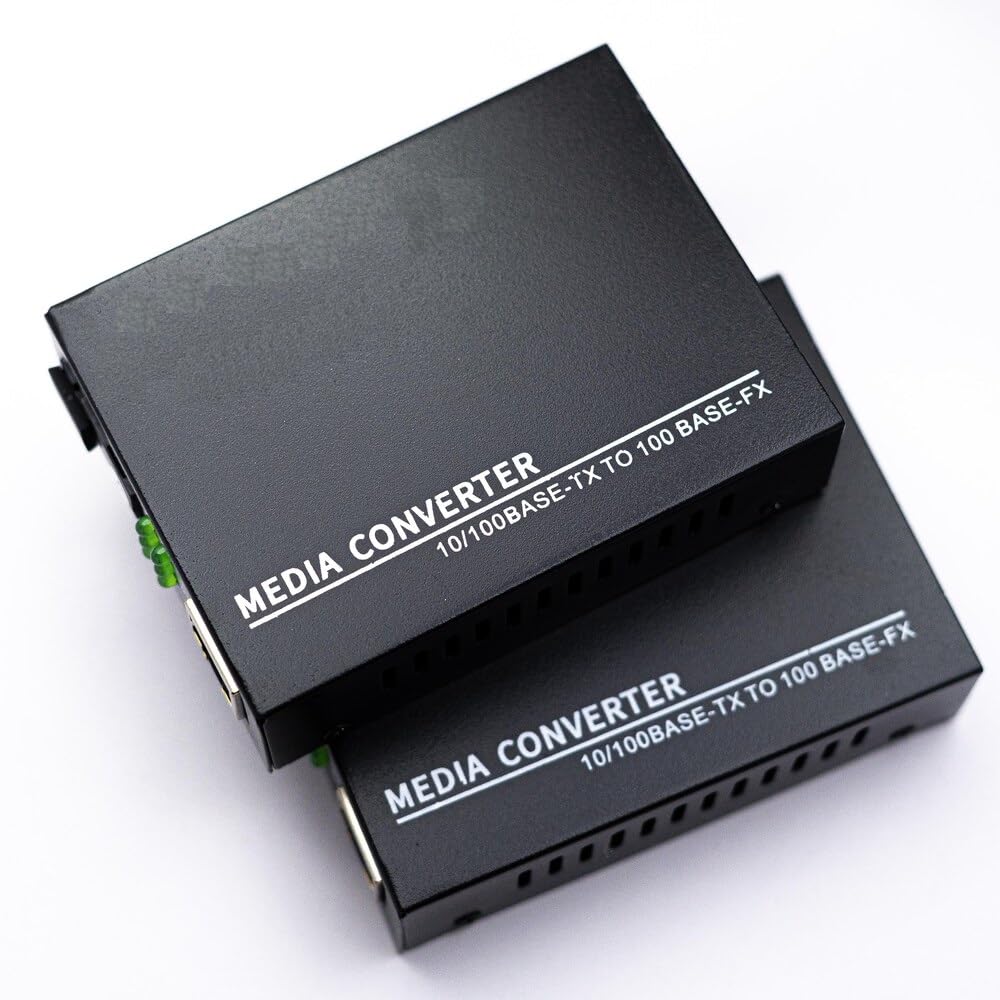 Single-Mode RJ45 to Fiber Media Converter 10/100 Mbps RJ 45 Port To 100Base-FX Fiber Up to 20KM-image-22