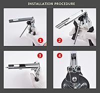 Vista 4 de Kit de alicates tipo M Hog Nail Ring con 2400 clips M para fijación de vallas, instalación de tapicería, jaulas de animales (amarillo)