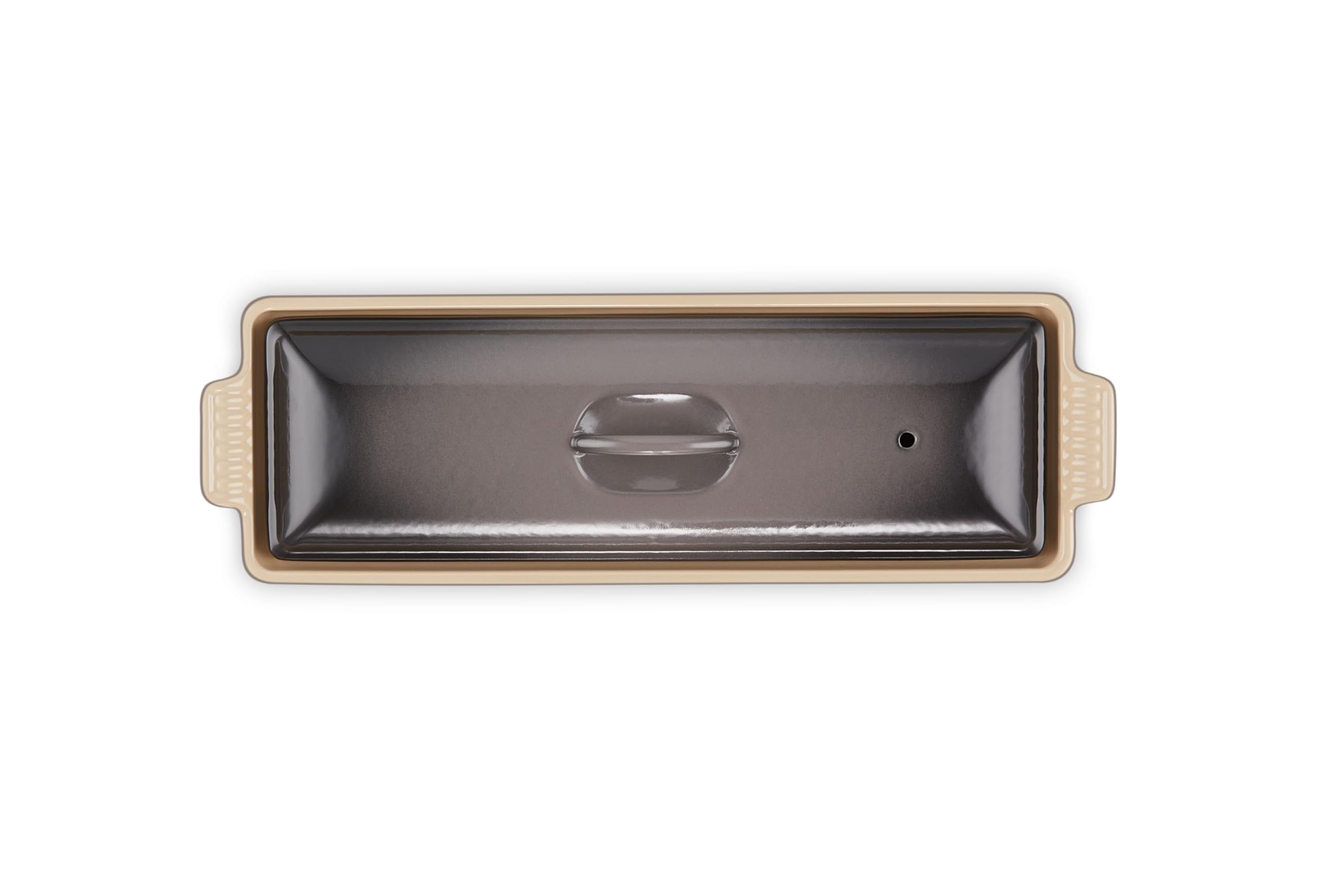 Terrine Rectangulaire en Grès Le Creuset avec Presse, 32 cm, 1,8 Litre, Silex, 25024324442260