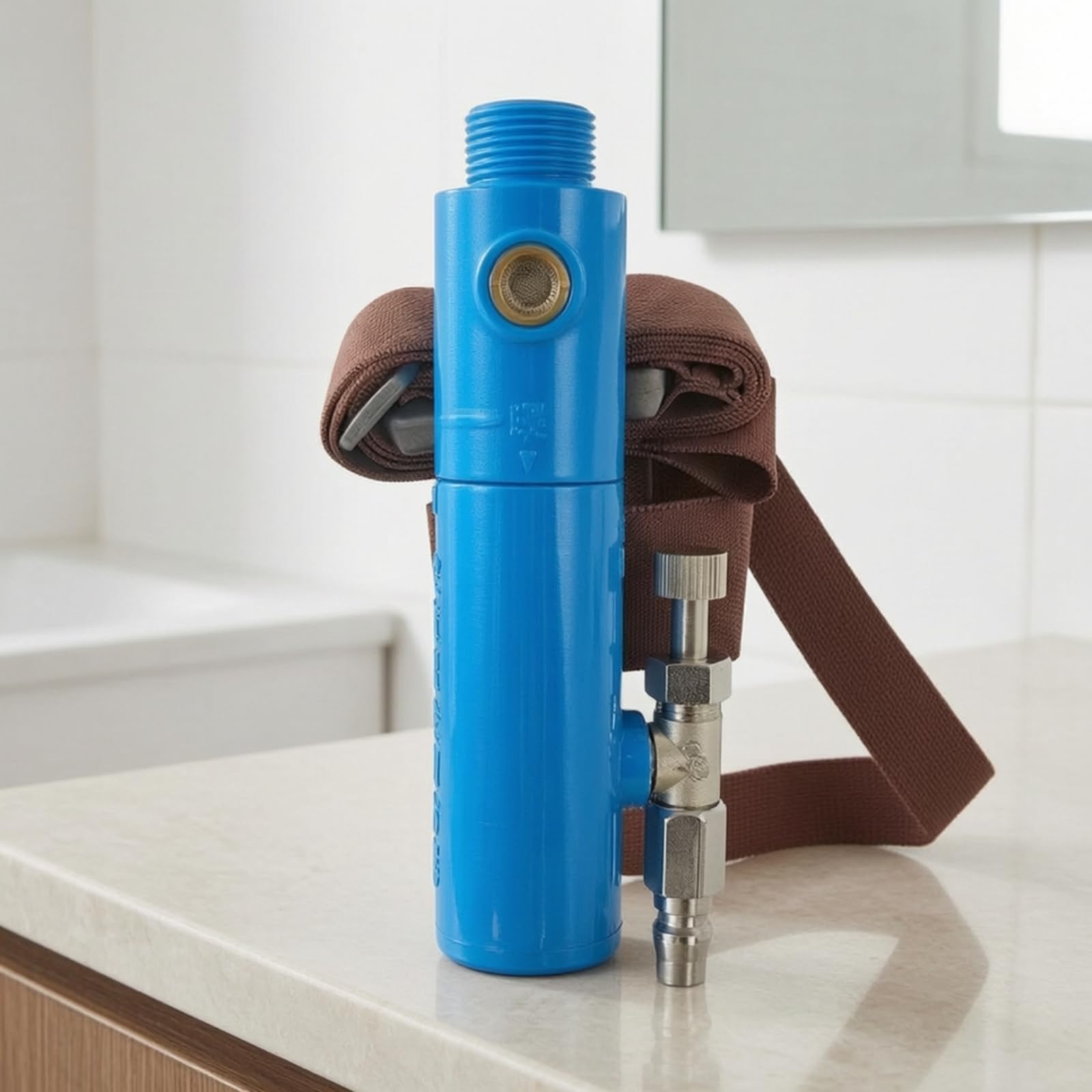 Ronyme Regolatore di Temperatura Regolatore Dispositivo Climatizzazione Valvola Inline Controllore Termico con Connessione Filettata Rete Laterale in Ottone