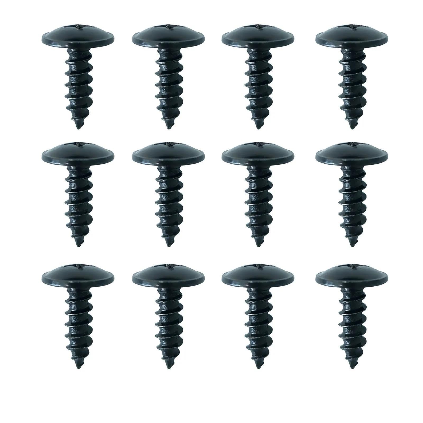 Lot 12 Vis Autotaraudeuses Pour Bavettes Pare-boue Et Protections Pare-chocs Voiture Pour Toyota Pour Kia Pour Hyundai Pour Ford