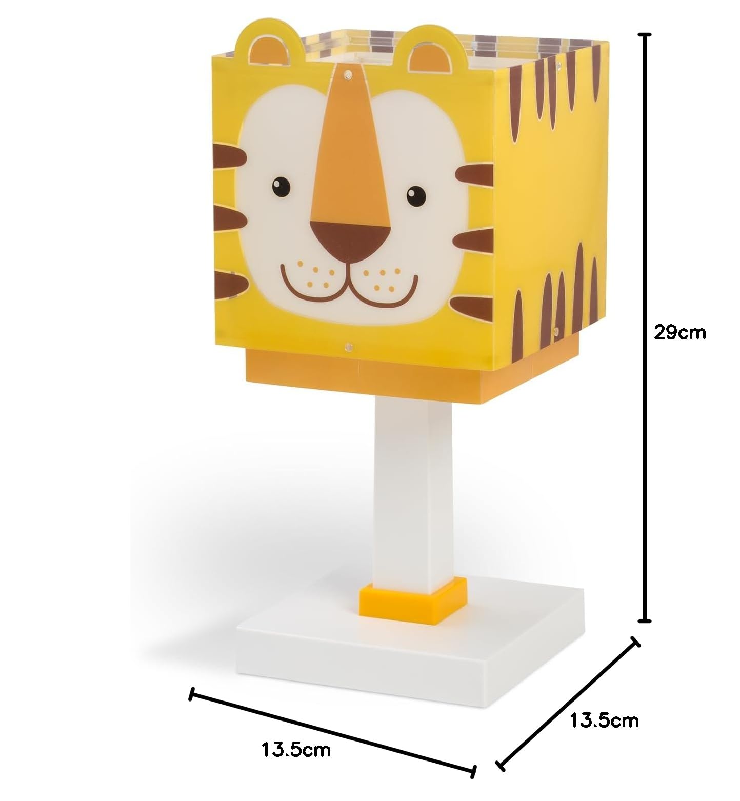 Dalber Lámpara Infantil de Mesilla Little Tiger Tigre 64561N G4 | Lámpara infantil de mesa o mesita; G4 4W LED - Bombilla incluida; Luz Quitamiedos