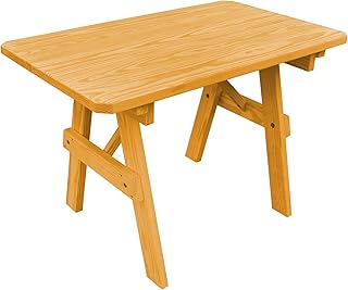 Furniture Barn USA Pressure Treated Pine 4' Traditional Table, Natural Stain