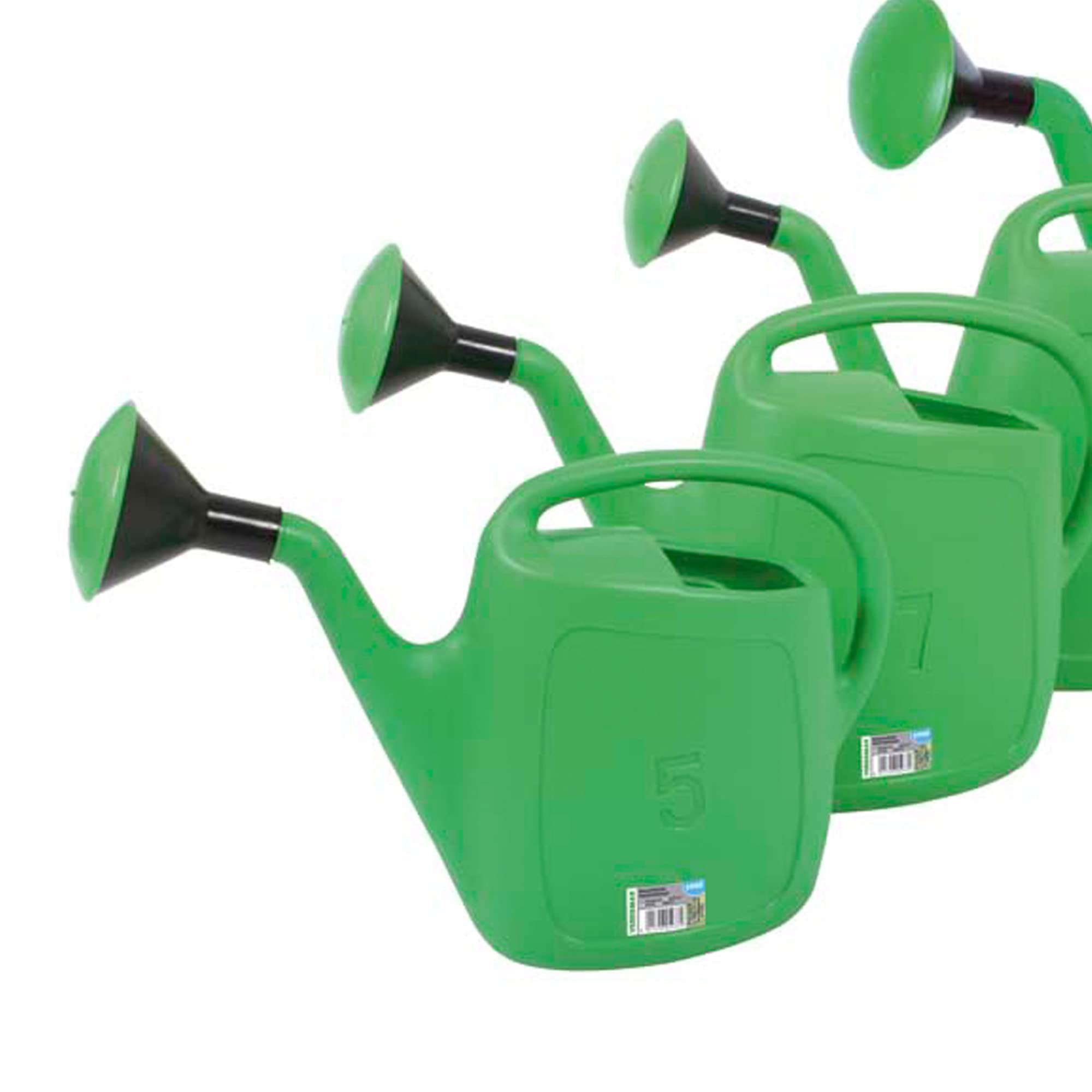 Annaffiatoio verde da 4 l + mela di irrigazione in ottone