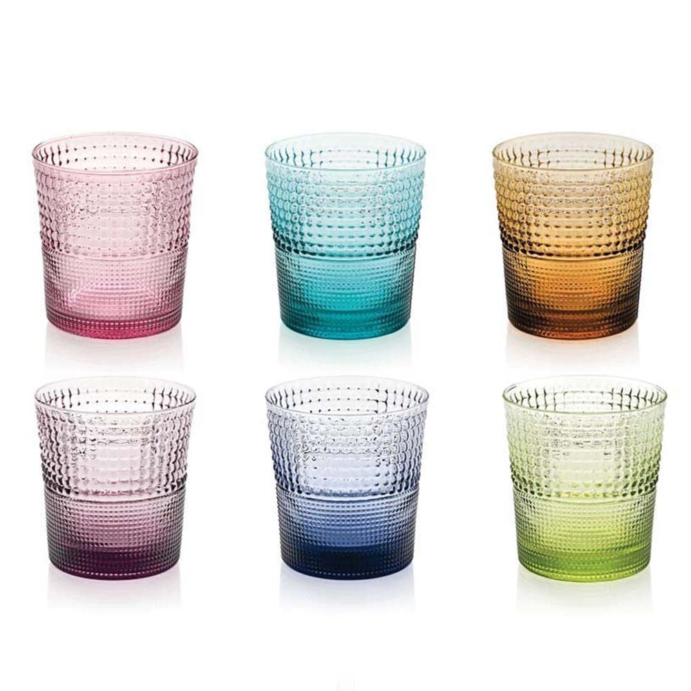 IVV Modell Speedy Set mit 6 Gläsern cl 28, verschiedene Farben, aus mundgeblasenem Glas 1 Stück