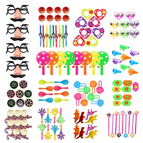JYB Hopefuture Kinder-Partytüten-Füllstoffe für Kinder, 120 Stück Kinderparty Bevorzugten Spielzeug Sortiment Partytüten-Füllstoffe, lustige und Bunte Geburtstags-Party-Bevorzugungen Cover
