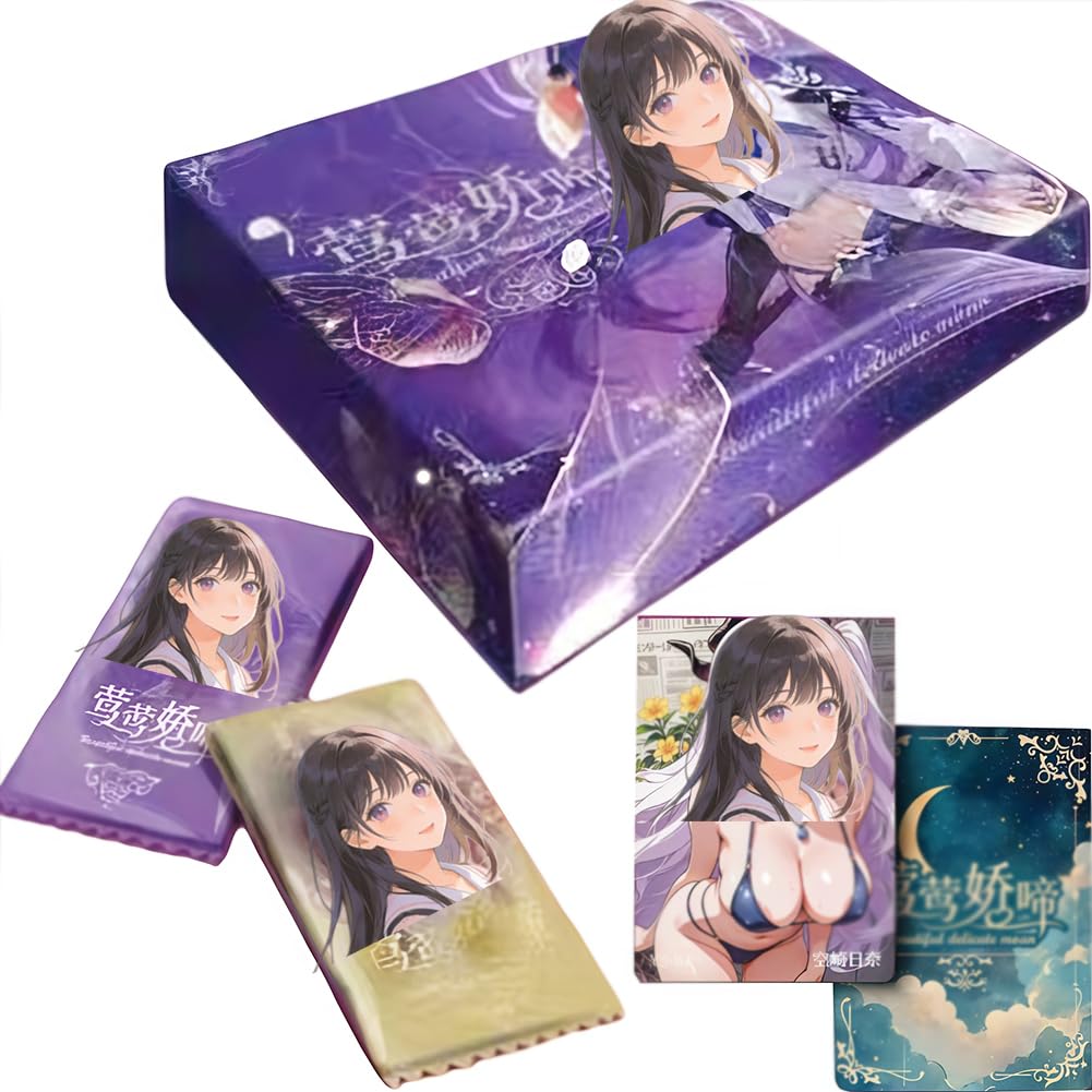 Yingying Jiaoti 21 sheets per box,Collectible Cards,Erogenous Girl Cards,Charming Figure Waifu Card,Dream Lover.