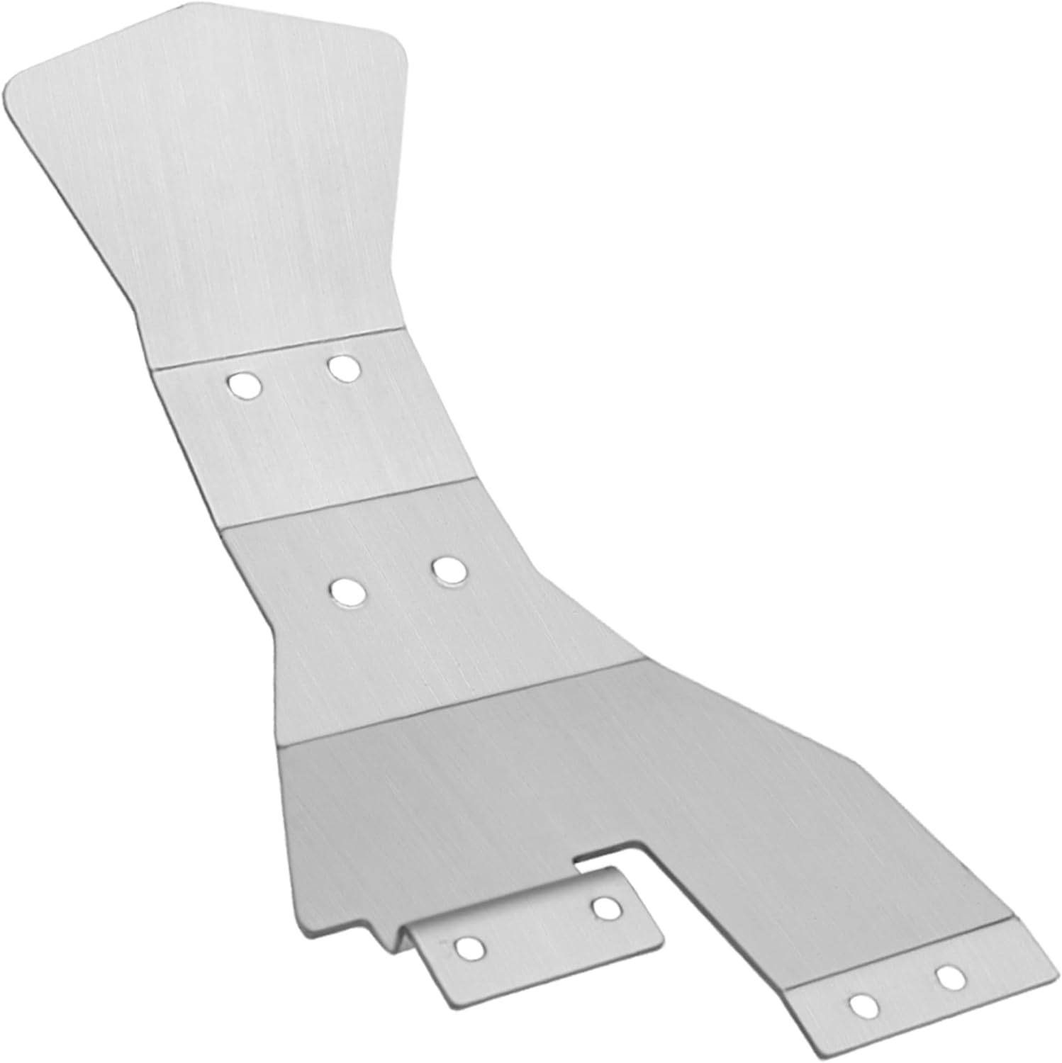 Stainless Steel Chassis Armor Skid Plate Ront Center Rear Chassis Protecter Guard Compatible with Traxxas Slash 4X4 1/10 RC Crawler Car