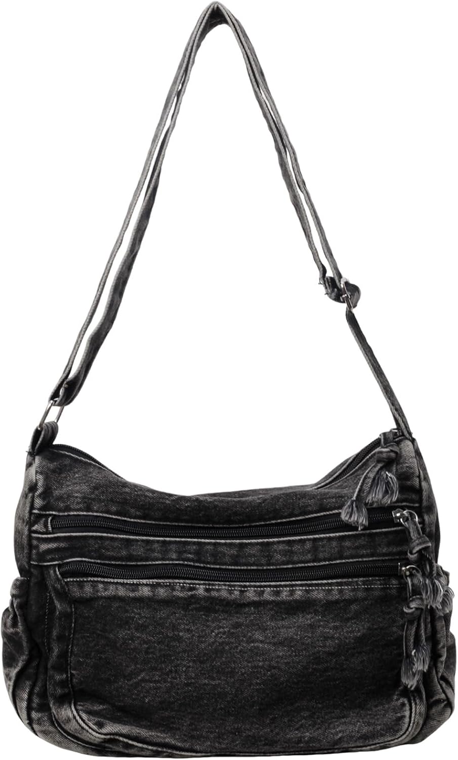 Denim Purses for Women,Canvas Crossbody Bag Purses Men Shoulder Bag Tote Bag with Pockets Handbags Casual Lightweight