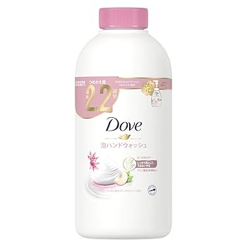 【廃盤品】Dove 泡ハンドウォッシュ ピーチ＆リリー 2.2回分8本 本体1本 廃盤品】Dove 泡ハンドウォッシュ ピーチ＆リリー 2.2回分8本