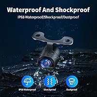 Vista 3 de HD gran angular automático CMOS coche vista lateral trasera trasera cámara de respaldo cámara de respaldo trasero monitor trasero cámara