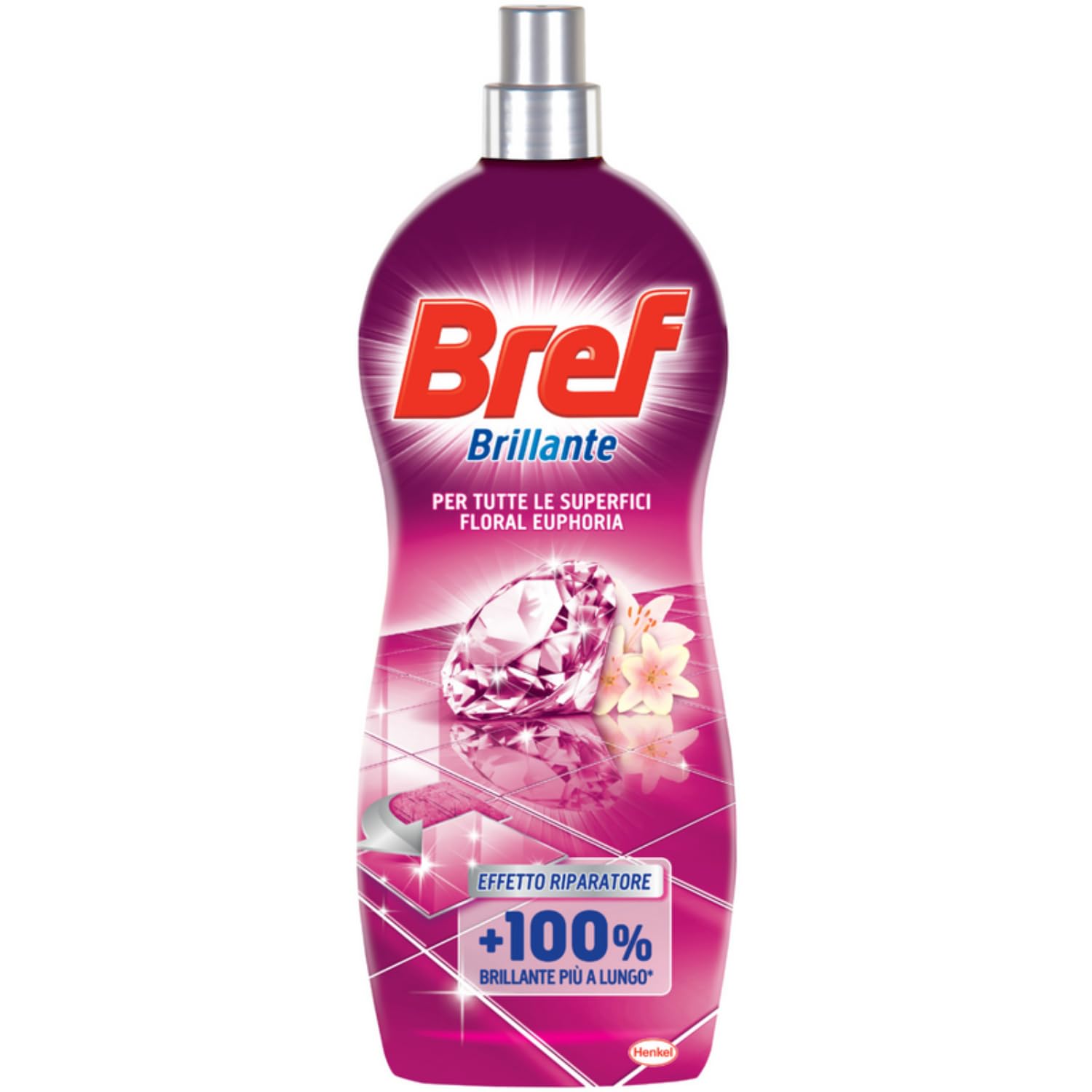 Detergente Pavimenti Floral Euphoria Profumato 1,25L kit con Spugna Brandizzata SPESA & RISPARMIO Inclusa – Variazioni 4/8/12 Pezzi (12)